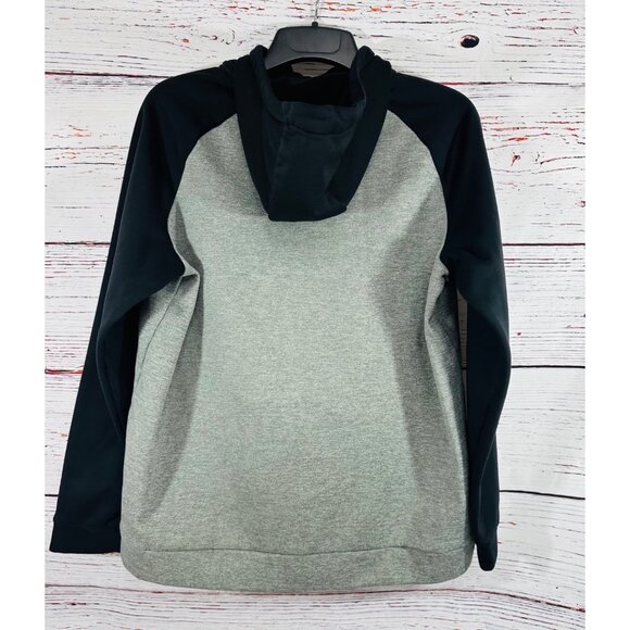 Nike Dri-Fit Gray & Black Pullover Hoodie Sweatshirt L - Picture 8 of 8